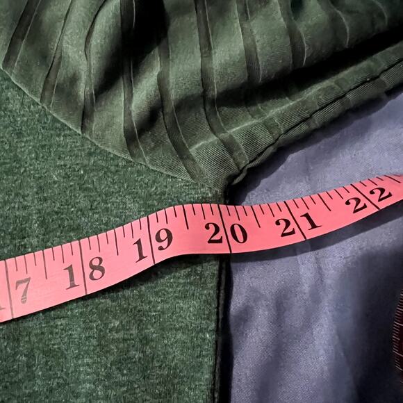 HOTAPEI green sheer sleeve‎ long sleeve shirt womens medium casual boho chic - Picture 5 of 5